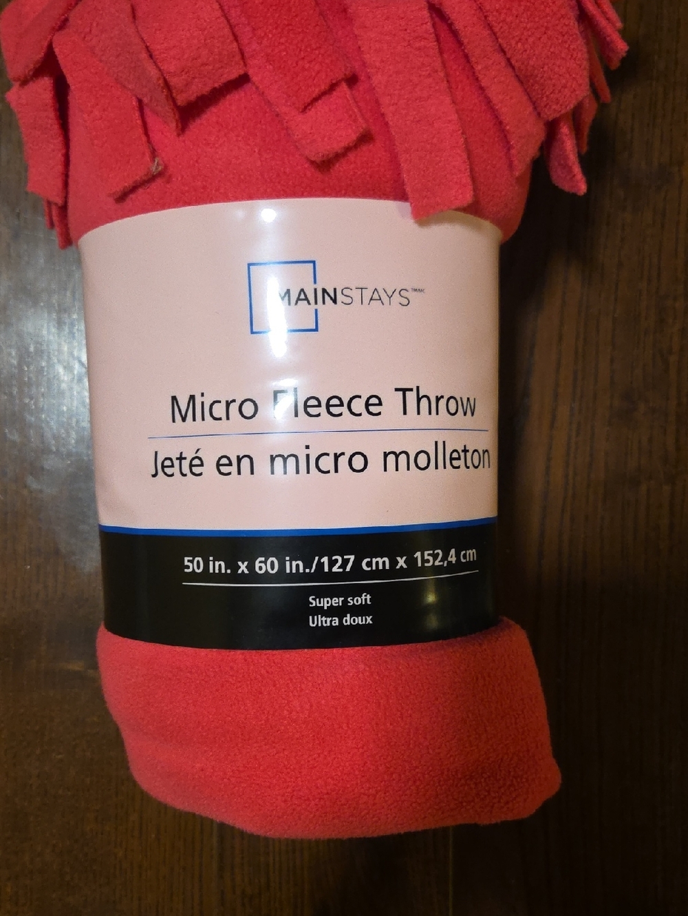 Mainstays Coral Micro Fleece Throw